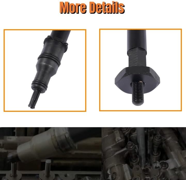Mustrod Injector Cup Nozzle Tube Remover and Installer Tool Replacement for Detroit Diesel DD13 DD15 DD16 J-47388-A W470589000700 MH064002 - Image 5